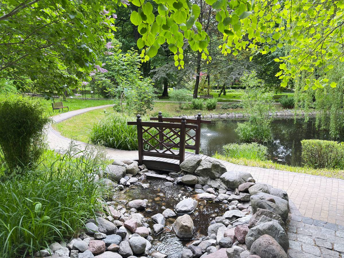 garden decor bridge how to when installation over dry creek bed